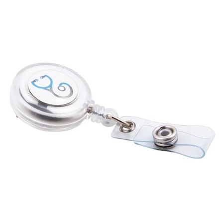 Sicurix SICURIX Stethescope ID Badge Reels Round Swivel Spring Clip Strap ASSORTED Colors (68640) 68640